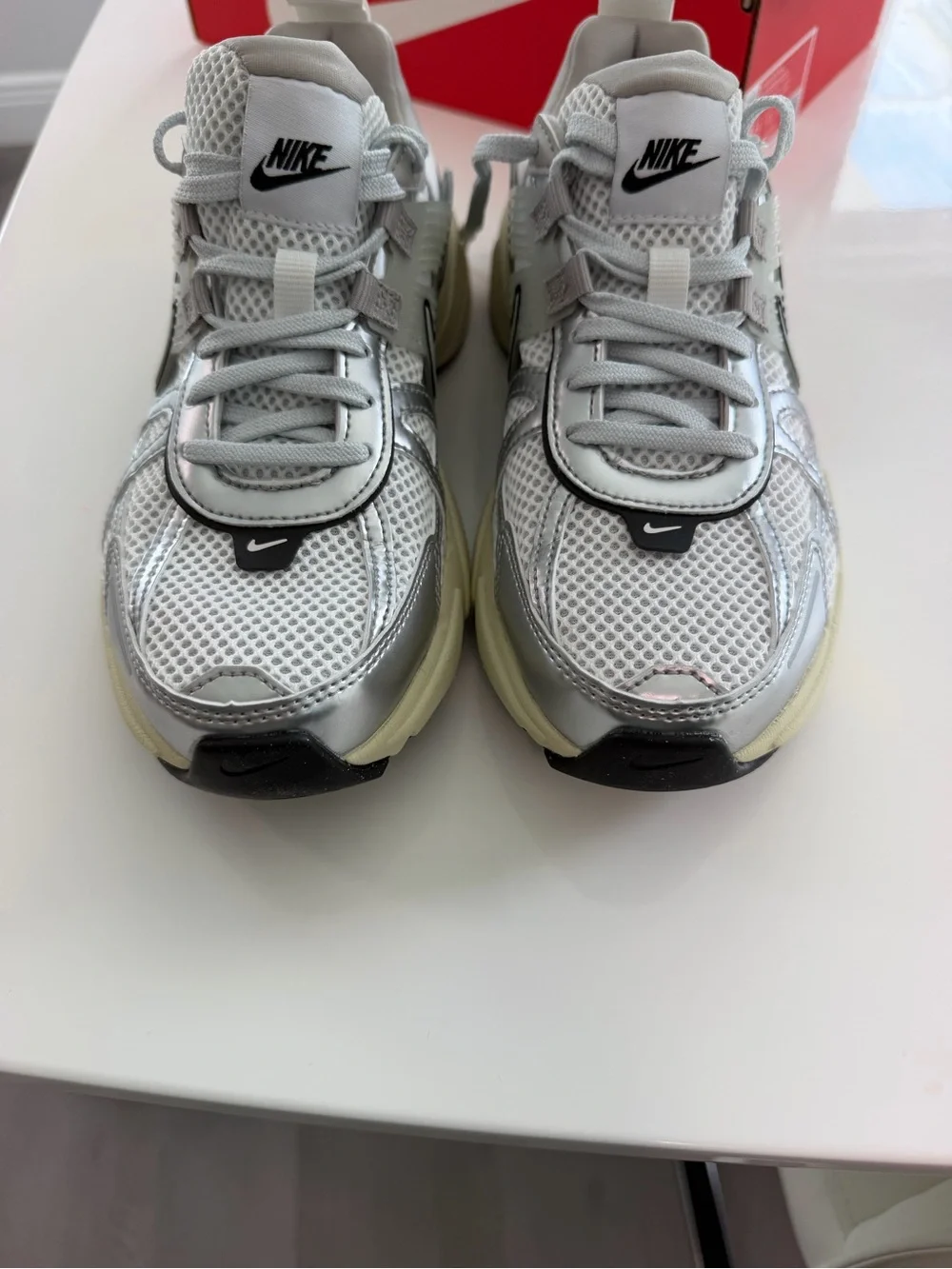 Women Nike V2K sneakers.